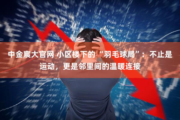 中金宸大官网 小区楼下的 “羽毛球局”：不止是运动，更是邻里间的温暖连接