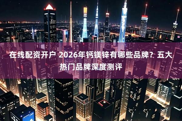 在线配资开户 2026年钙镁锌有哪些品牌？五大热门品牌深度测评